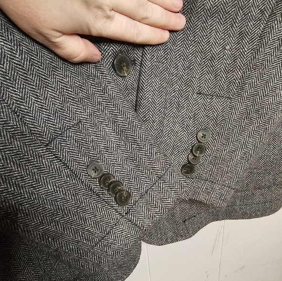 Vintage Daniel Cremiux Wool 3 Button Gray Blazer, Large - Picture 6 of 9